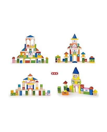 Wooden Blocks - 75pcs City