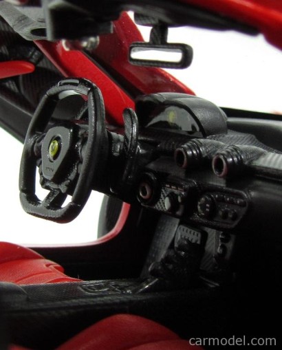 BURAGO - FERRARI - LAFERRARI 2013 - BLACK WHEELS 1/18