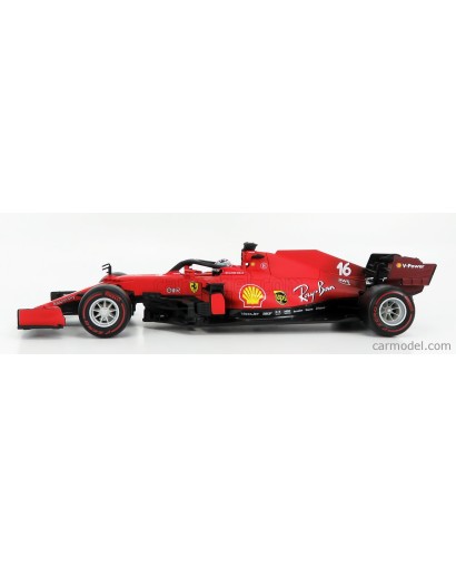 BURAGO - FERRARI - F1 SF21 TEAM SCUDERIA FERRARI MISSION WINNOW N 16 SEASON 2021 CHARLES LECLERC 1/18