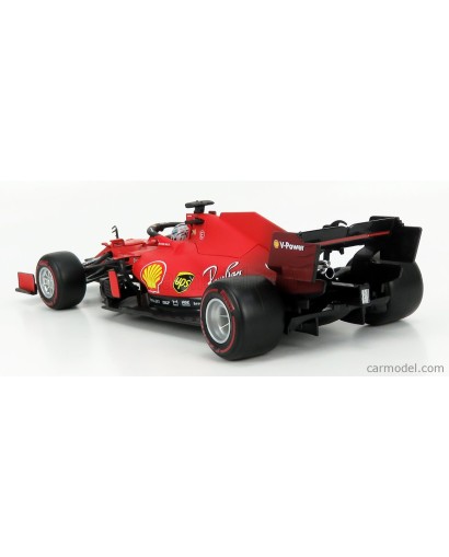 BURAGO - FERRARI - F1 SF21 TEAM SCUDERIA FERRARI MISSION WINNOW N 16 SEASON 2021 CHARLES LECLERC 1/18