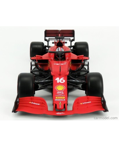 BURAGO - FERRARI - F1 SF21 TEAM SCUDERIA FERRARI MISSION WINNOW N 16 SEASON 2021 CHARLES LECLERC 1/18