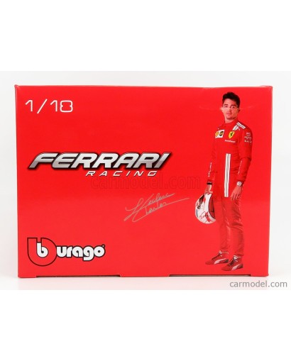 BURAGO - FERRARI - F1 SF21 TEAM SCUDERIA FERRARI MISSION WINNOW N 16 SEASON 2021 CHARLES LECLERC 1/18