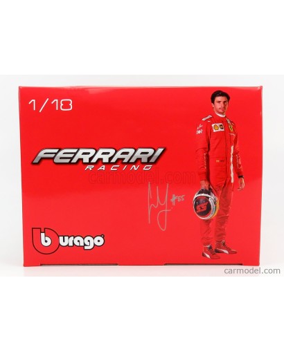 BURAGO - FERRARI - F1 SF21 TEAM SCUDERIA FERRARI MISSION WINNOW N 16 SEASON 2021 CHARLES LECLERC 1/18