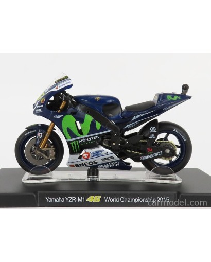 EDICOLA - YAMAHA - YZR-M1 TEAM YAMAHA FACTORY RACING N 46 MOTOGP SEASON 2015 VALENTINO ROSSI 1/18