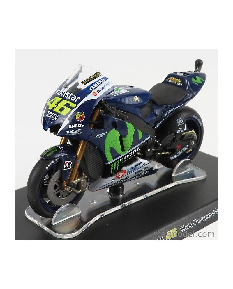 EDICOLA - YAMAHA - YZR-M1 TEAM YAMAHA FACTORY RACING N 46 MOTOGP SEASON 2015 VALENTINO ROSSI 1/18