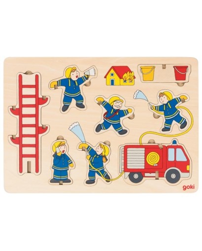 Puzzle à empiler, pompiers