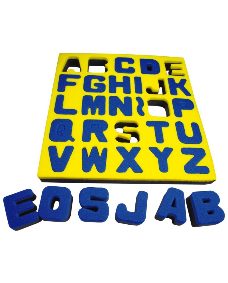 Éponges alphabet majuscules